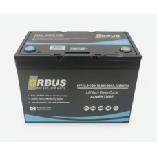 Orbus 12.8-100 / 12.8V 100Ah 1280Wh Lityum Deep Cycle Akü Dijital Ekranlı
